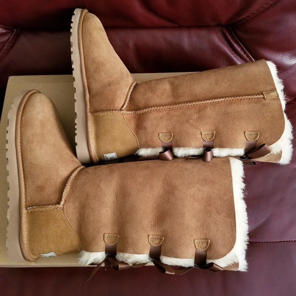 NEW UGG Women's Bailey Bow Tall Boots - Picture 4 of 7